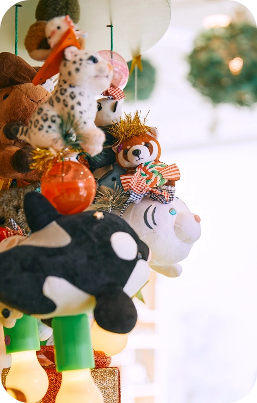 クリスマスツリーのオーナメント